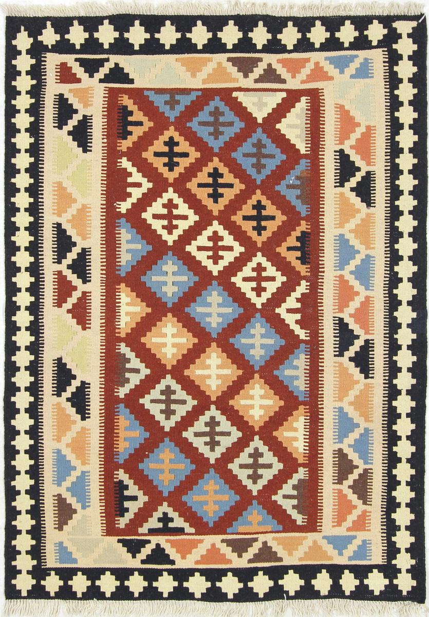 Persian Rug Kilim Fars 4'10"x3'5" 4'10"x3'5", Persian Rug Woven by hand