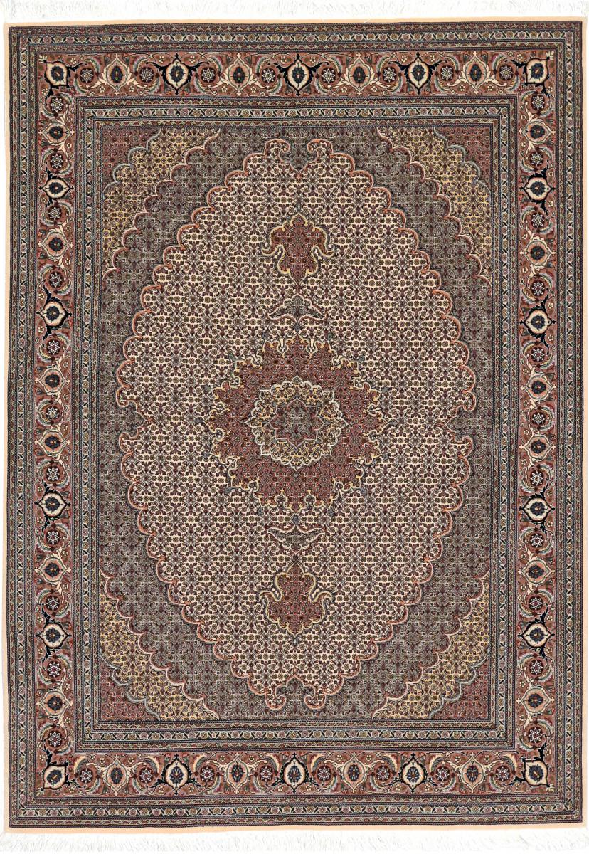 Persian Rug Tabriz Mahi 6'9"x4'11" 6'9"x4'11", Persian Rug Knotted by hand