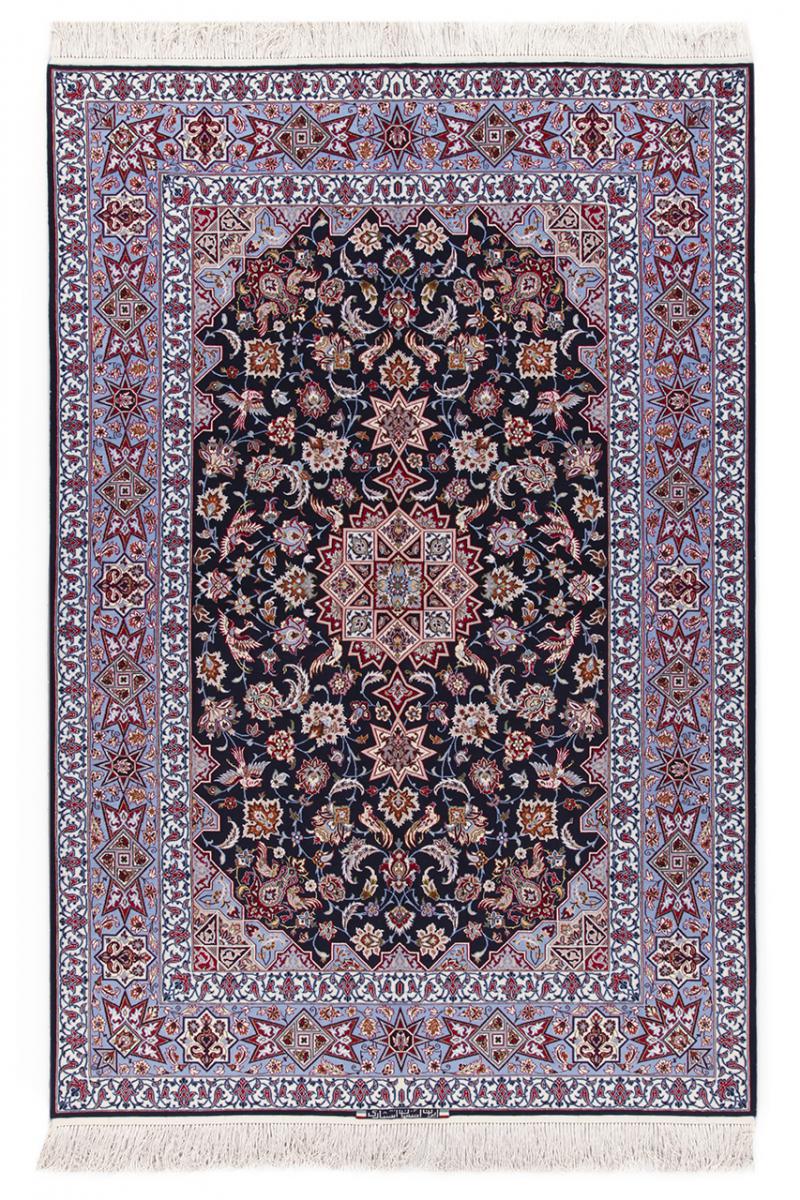 Tapete persa Isfahan Sherkat Fio de Seda 232x159 232x159, Tapete persa Atado à mão