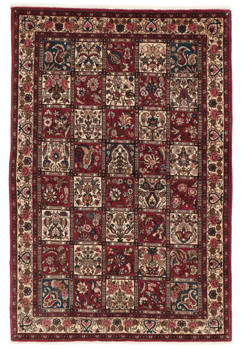 Tapis persan Bakhtiar 154x99 154x99, Tapis persan Noué à la main