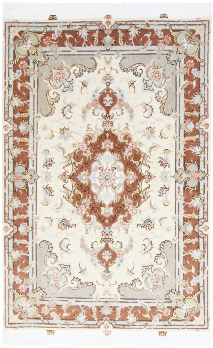 Persian Rug Tabriz 50raj 5'1"x3'5" 5'1"x3'5", Persian Rug Knotted by hand
