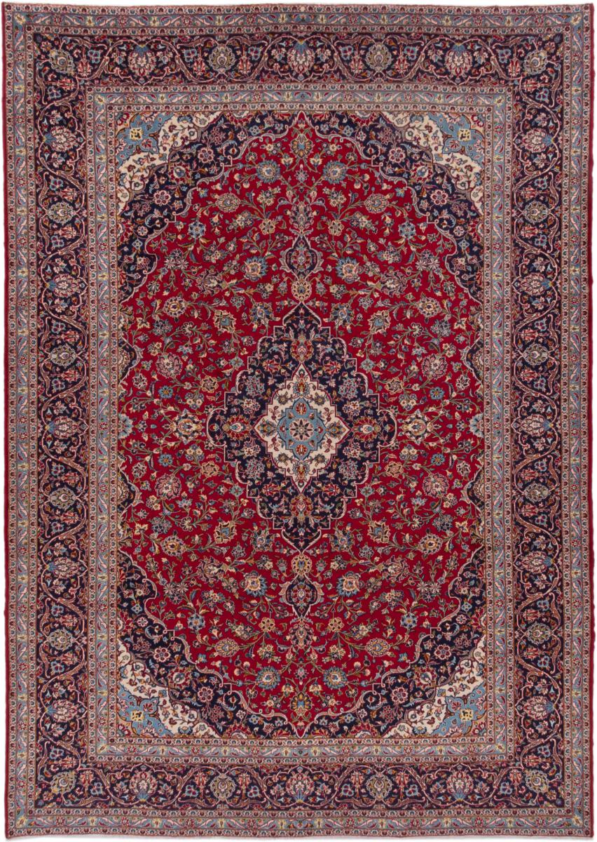 Persian Rug Keshan 13'8"x10'0" 13'8"x10'0", Persian Rug Knotted by hand