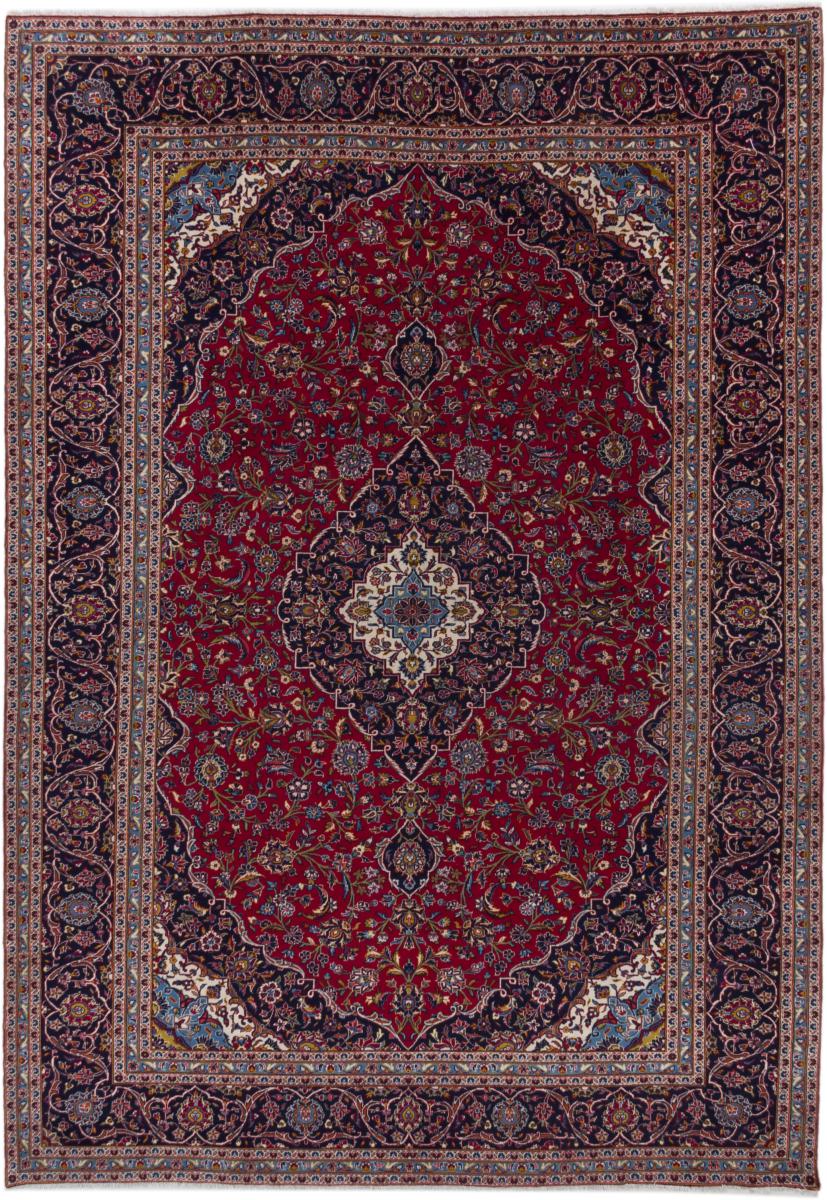 Tapis persan Kashan 417x294 417x294, Tapis persan Noué à la main