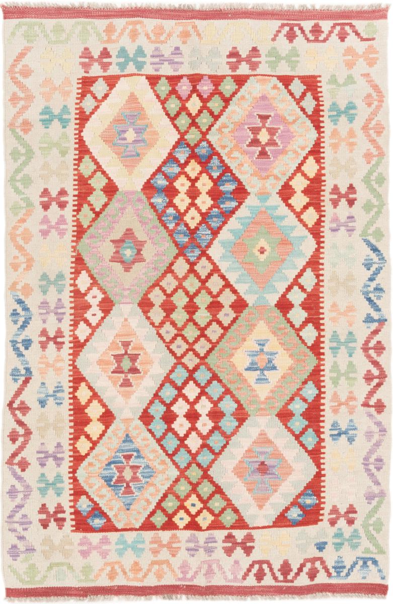 Afghaans tapijt Kilim Afghan 5'2"x3'5" 5'2"x3'5", Perzisch tapijt Handgeweven