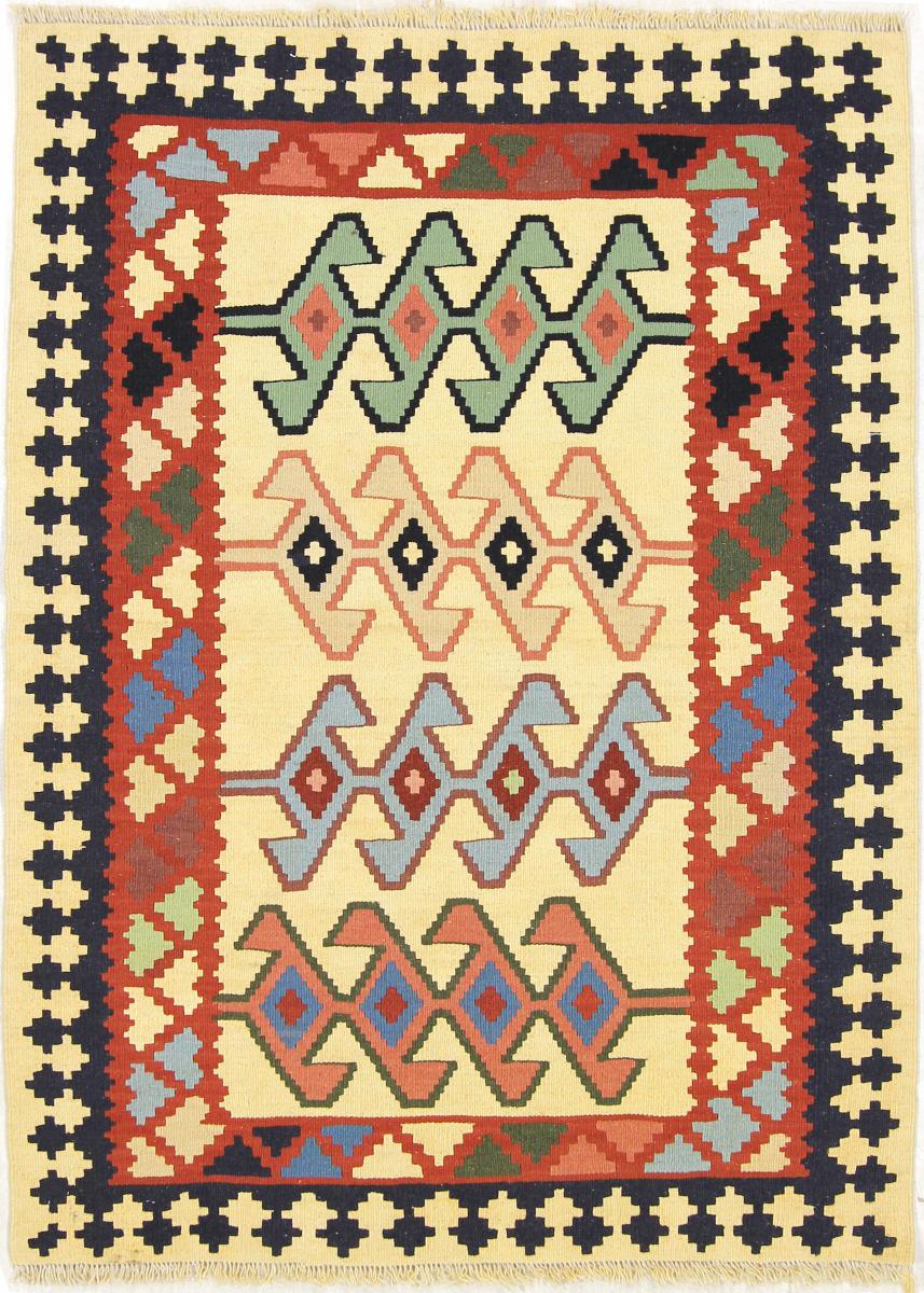 Persian Rug Kilim Fars 4'9"x3'6" 4'9"x3'6", Persian Rug Woven by hand