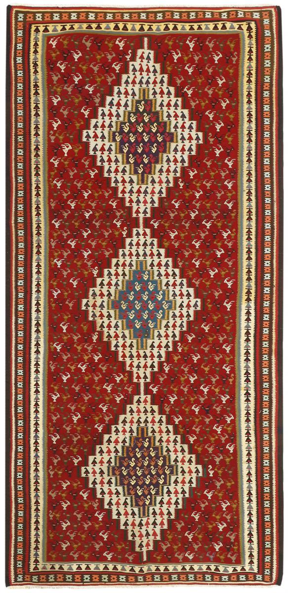 Tappeto persiano Kilim Fars Senneh 287x137 287x137, Tappeto persiano Annodato a mano