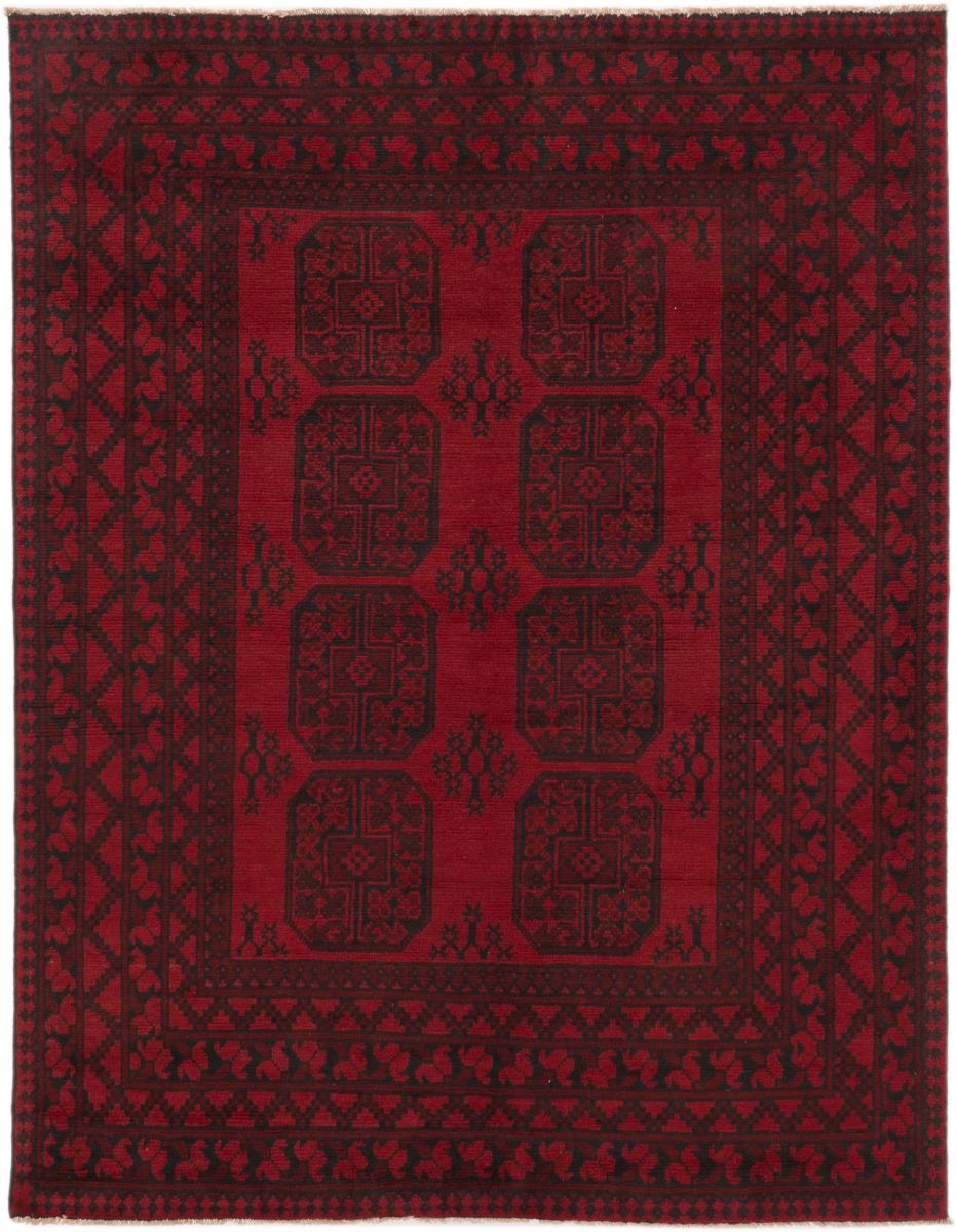 Afghanischer Teppich Afghan Akhche 198x153 198x153, Perserteppich Handgeknüpft