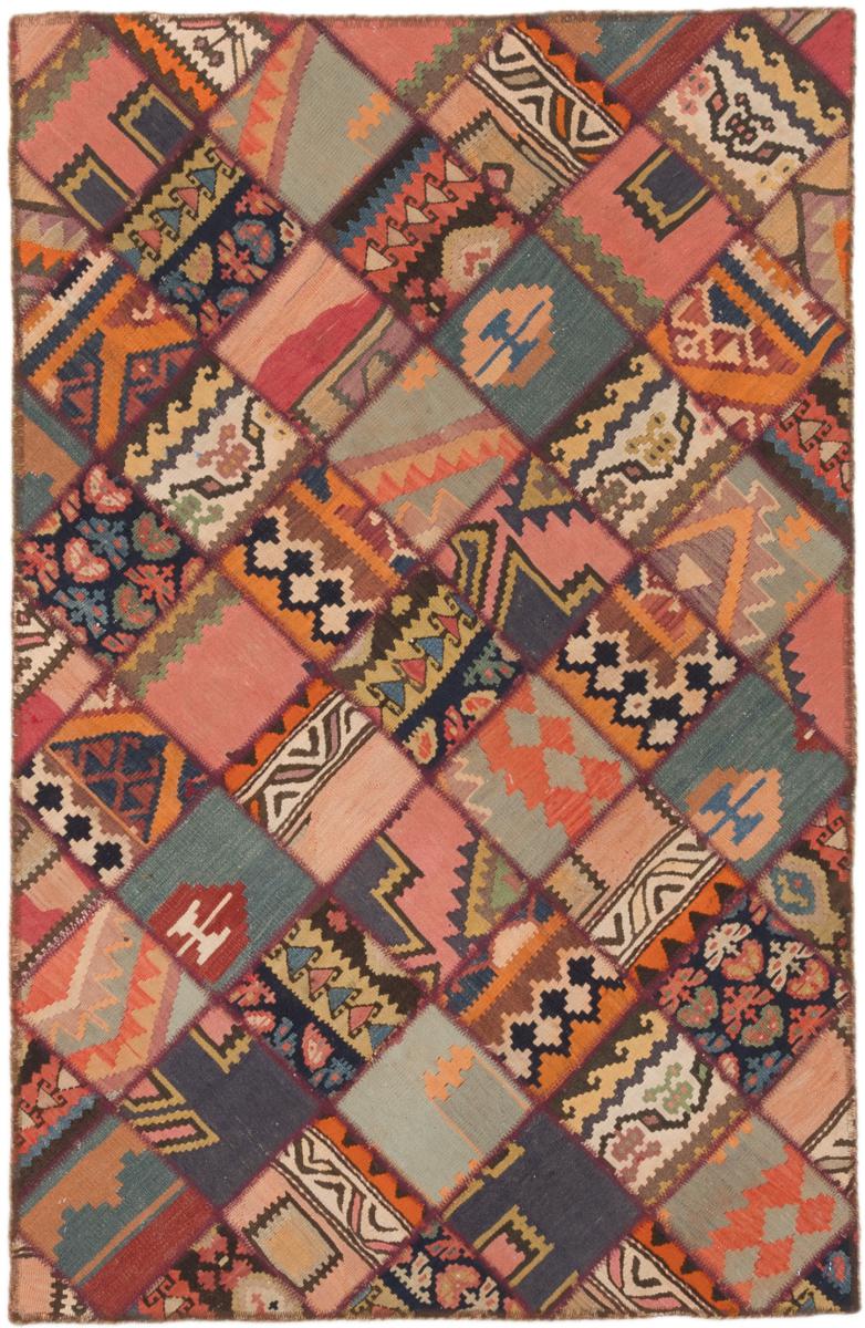  ペルシャ絨毯 キリム パッチワーク 180x110 180x110,  ペルシャ絨毯 手織り
