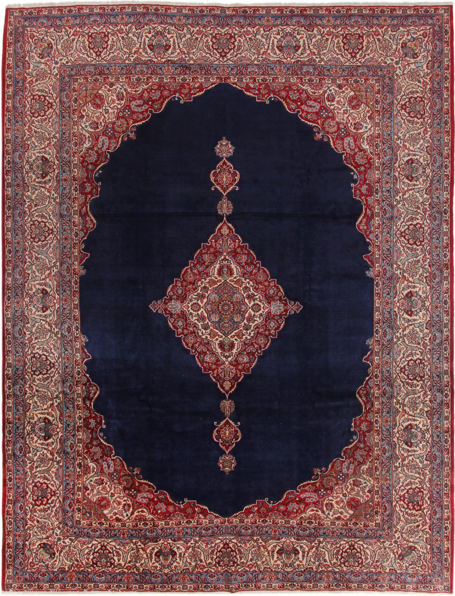 Tapis persan Kashan Ancien 389x297 389x297, Tapis persan Noué à la main