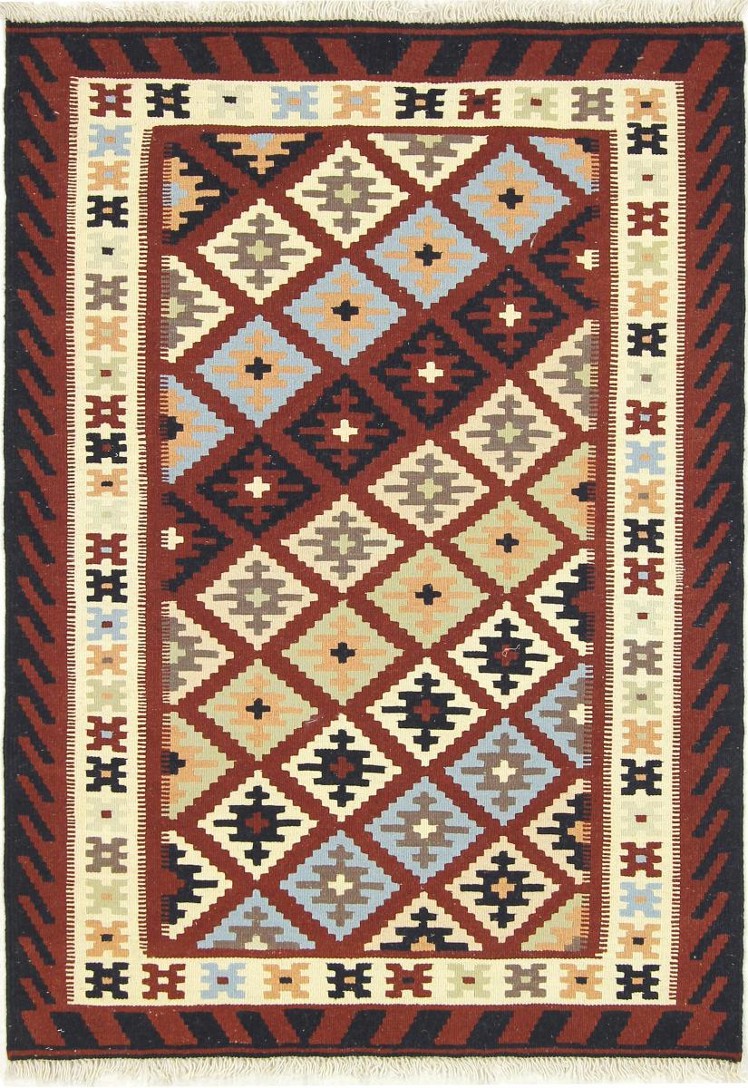 Tappeto persiano Kilim Fars 147x101 147x101, Tappeto persiano Tessuto a mano