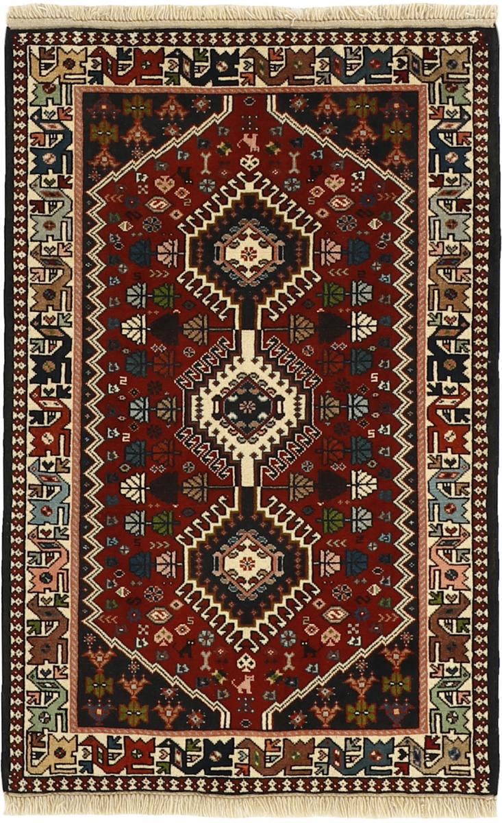 Perzisch tapijt Yalameh 4'3"x2'8" 4'3"x2'8", Perzisch tapijt Handgeknoopte