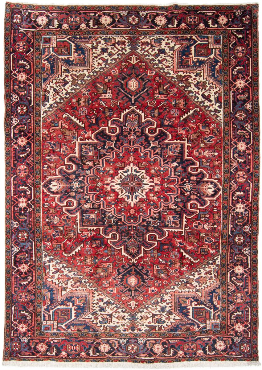 Persian Rug Heriz 10'7"x7'7" 10'7"x7'7", Persian Rug Knotted by hand