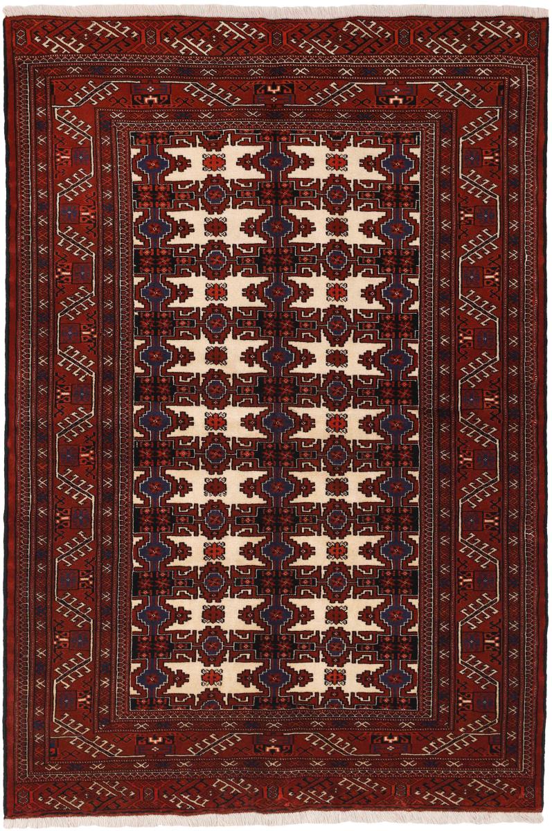 Perzsa szőnyeg Turkaman 232x154 232x154, Perzsa szőnyeg Kézzel csomózva