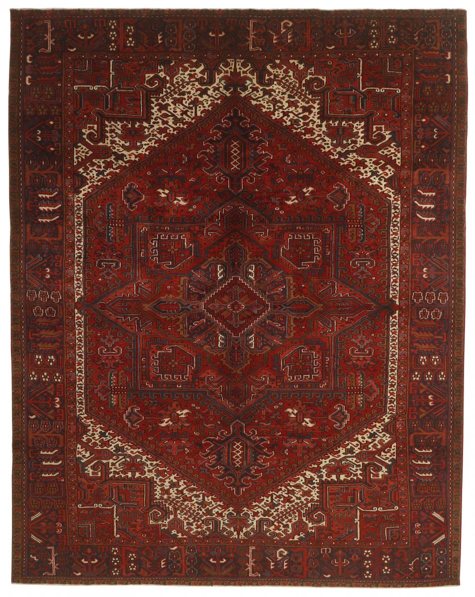 Persian Rug Heriz 12'7"x9'9" 12'7"x9'9", Persian Rug Knotted by hand