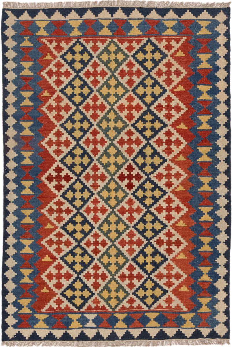 Persian Rug Kilim Fars Ghashghai 8'0"x5'7" 8'0"x5'7", Persian Rug Woven by hand