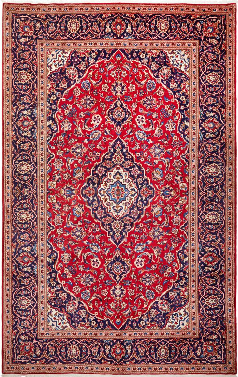 Tapis persan Kashan 305x194 305x194, Tapis persan Noué à la main