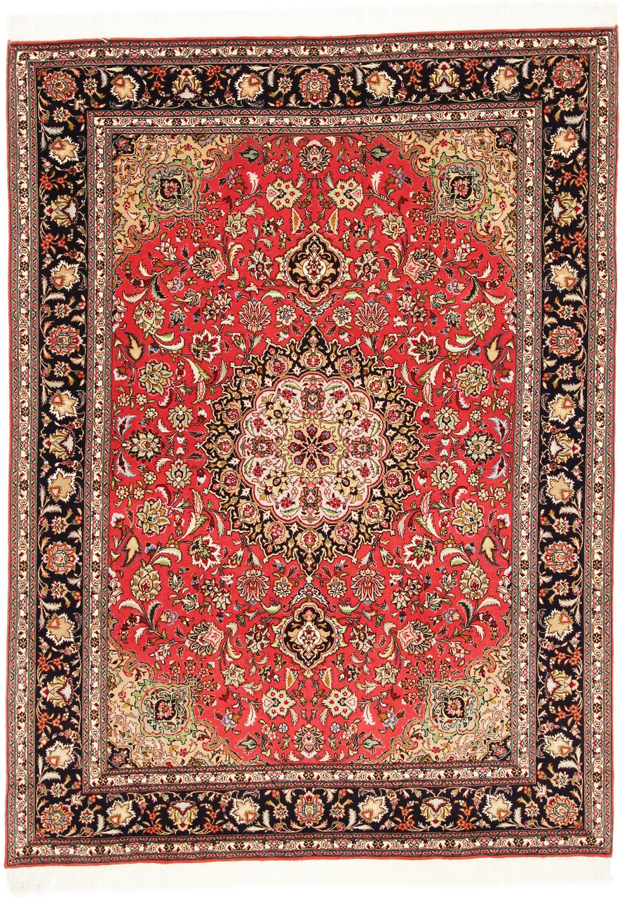 Tapis persan Tabriz 50Raj 6'11"x5'1" 6'11"x5'1", Tapis persan Noué à la main