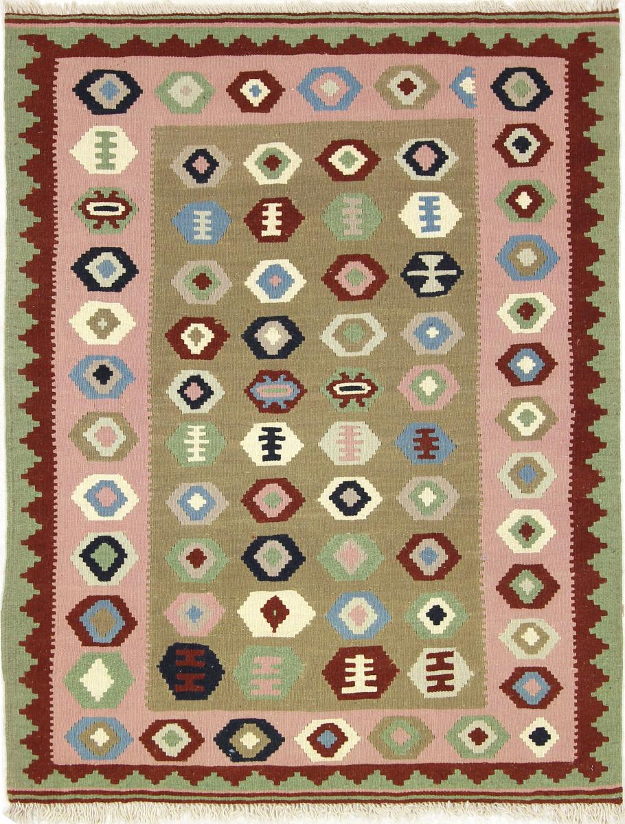 Perzisch tapijt Kilim Fars 4'7"x3'7" 4'7"x3'7", Perzisch tapijt Handgeweven