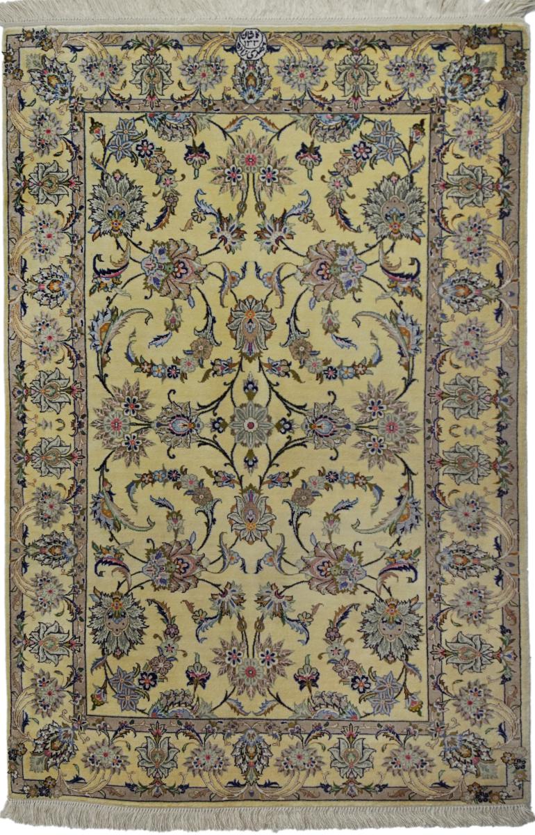  ペルシャ絨毯 カシャン アンティーク シルク 3'9"x2'6" 3'9"x2'6",  ペルシャ絨毯 手織り