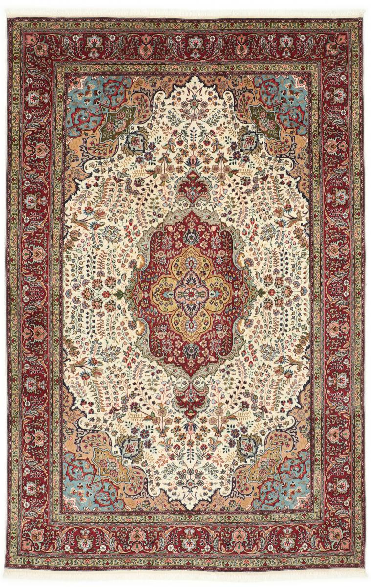 Persian Rug Tabriz 9'11"x6'5" 9'11"x6'5", Persian Rug Knotted by hand