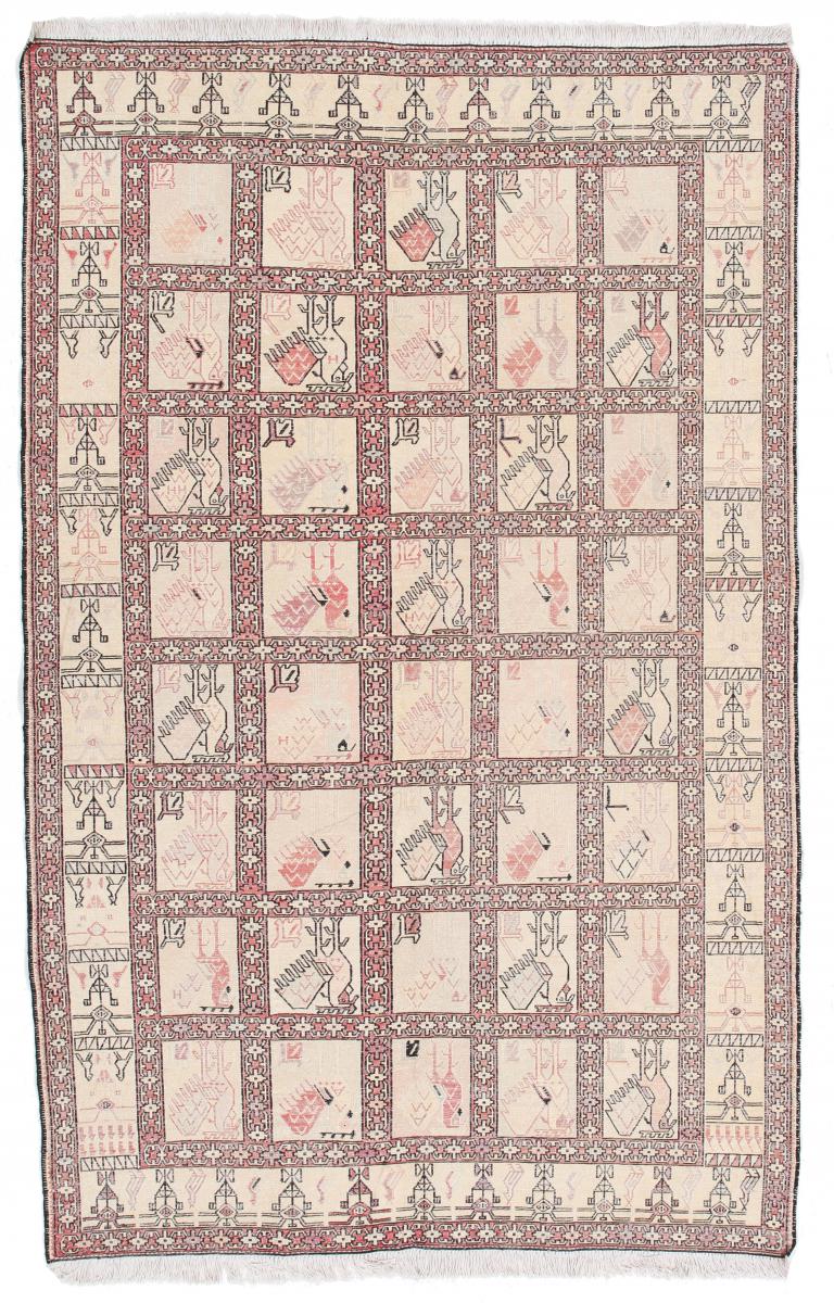 Perzsa szőnyeg Kilim Fars Selyem 191x121 191x121, Perzsa szőnyeg szőttesek