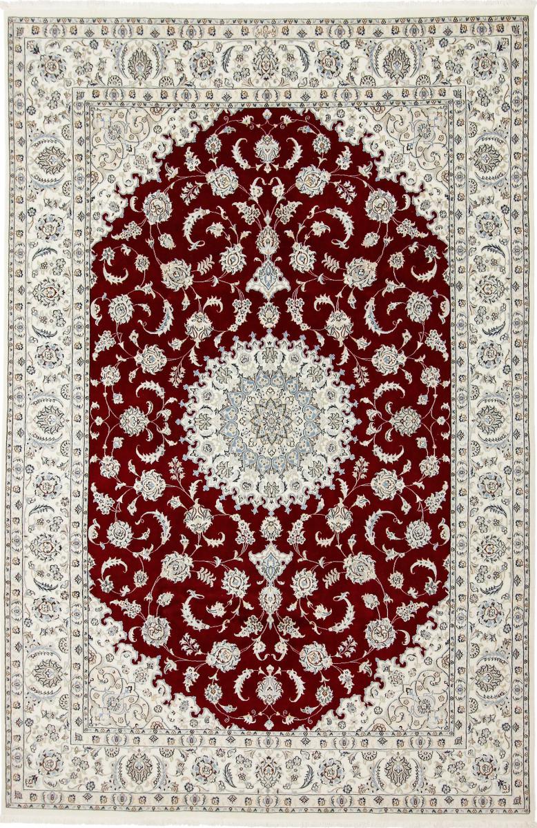 Tapis persan Naïn 9La Sherkat Signé 9'9"x6'6" 9'9"x6'6", Tapis persan Noué à la main