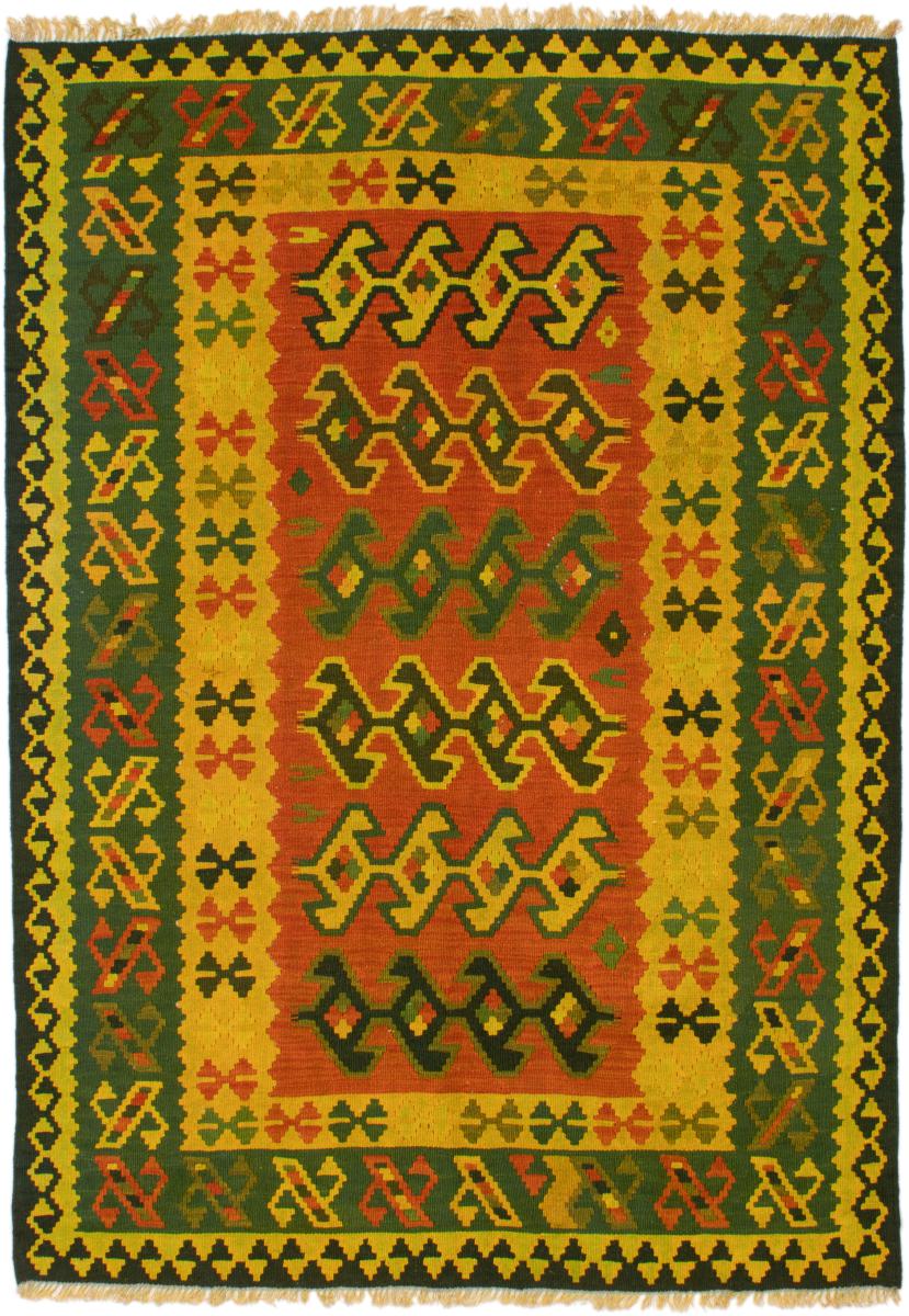Persisk tæppe Kelim Fars 207x149 207x149, Persisk tæppe Håndvævet