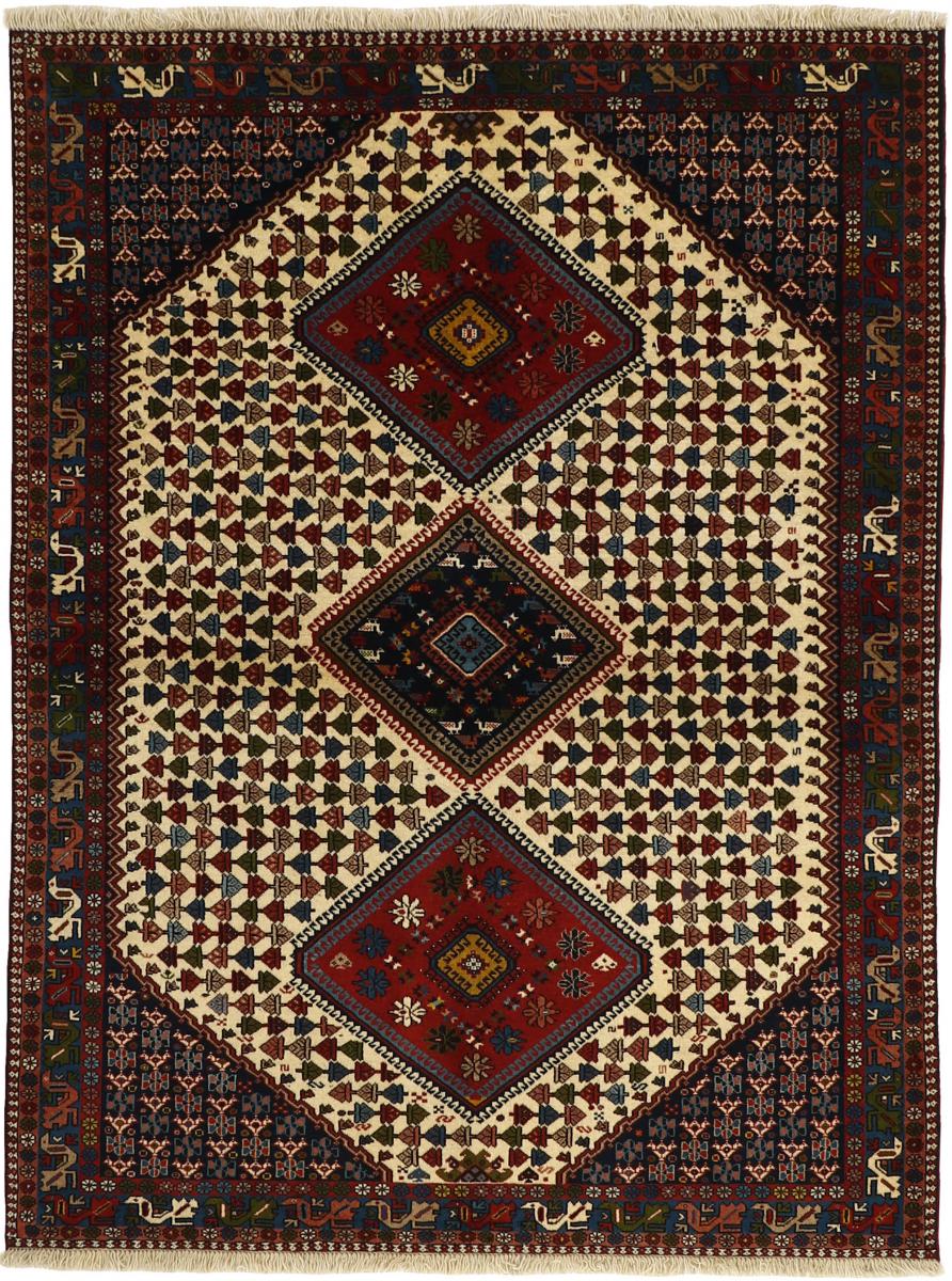 Persian Rug Yalameh 6'9"x5'1" 6'9"x5'1", Persian Rug Knotted by hand