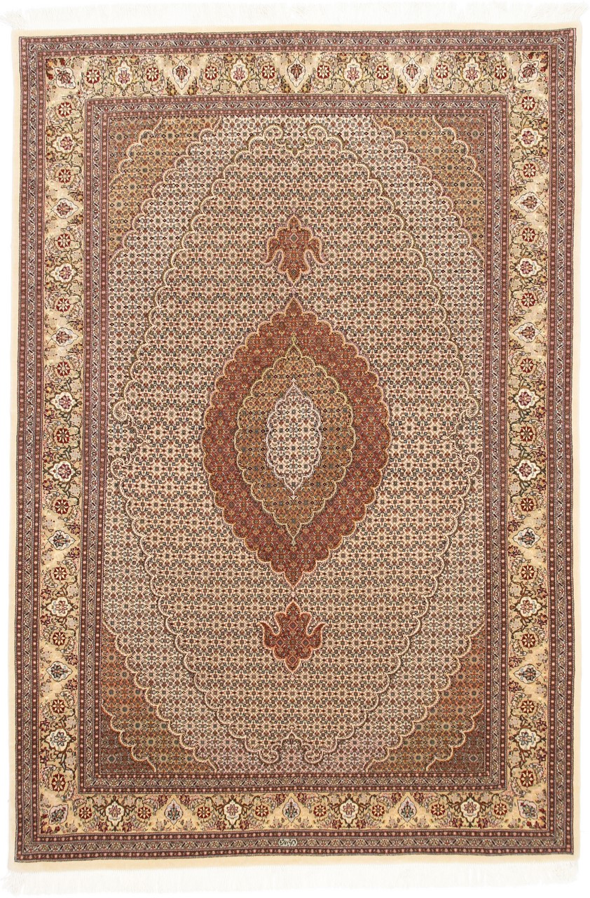 Persialainen matto Tabriz Mahi Pirvasian 250x170 250x170, Persialainen matto Solmittu käsin