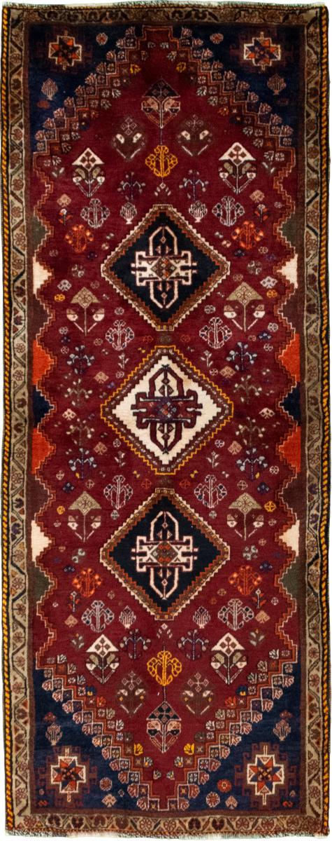 Persian Rug Ghashghai 6'6"x2'7" 6'6"x2'7", Persian Rug Knotted by hand