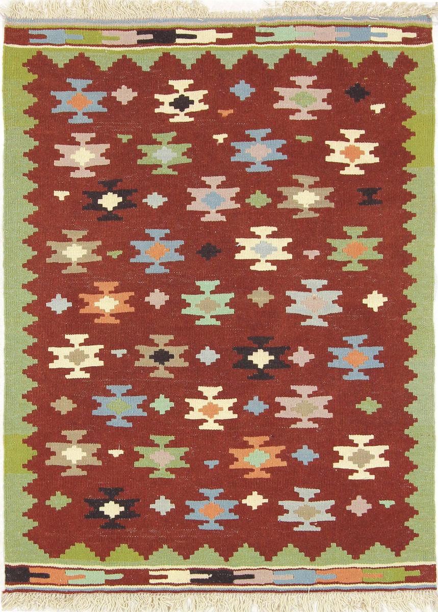 Persian Rug Kilim Fars 4'4"x3'3" 4'4"x3'3", Persian Rug Woven by hand