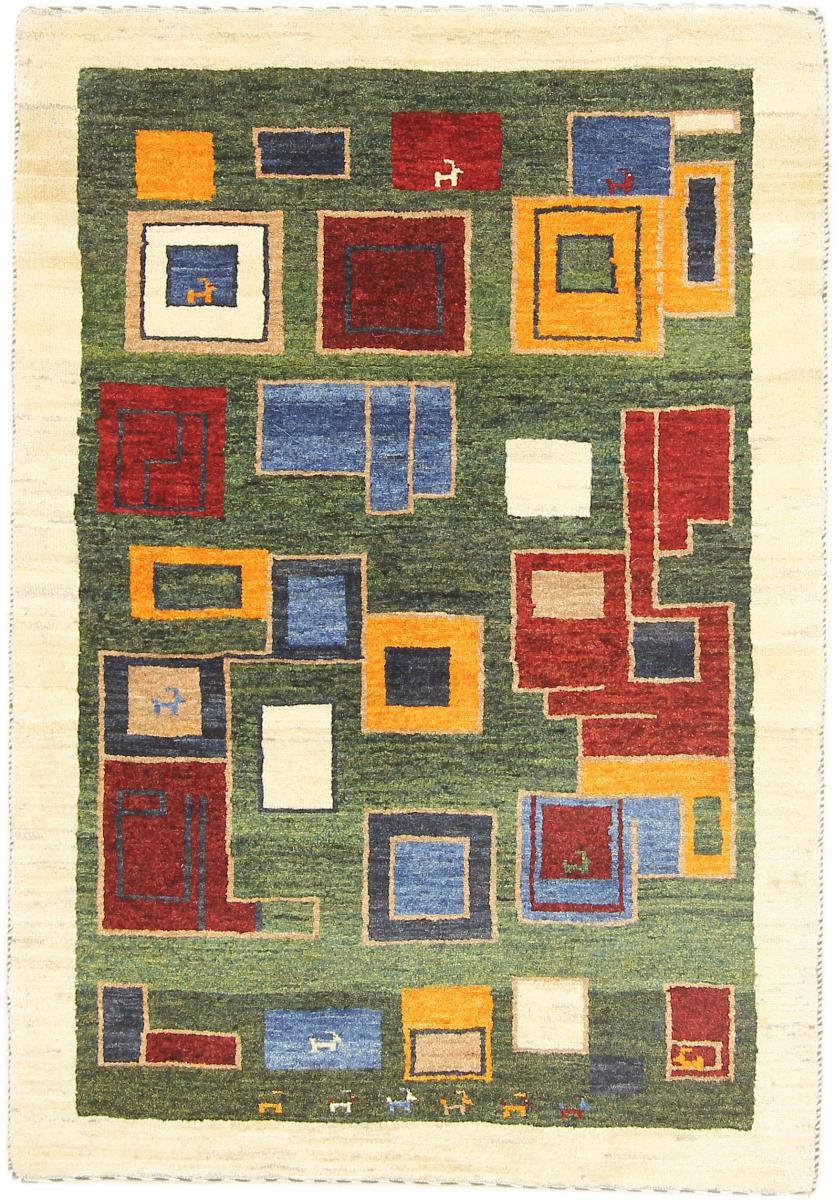 Perzisch tapijt Perzisch Gabbeh Loribaft Nature 121x83 121x83, Perzisch tapijt Handgeknoopte