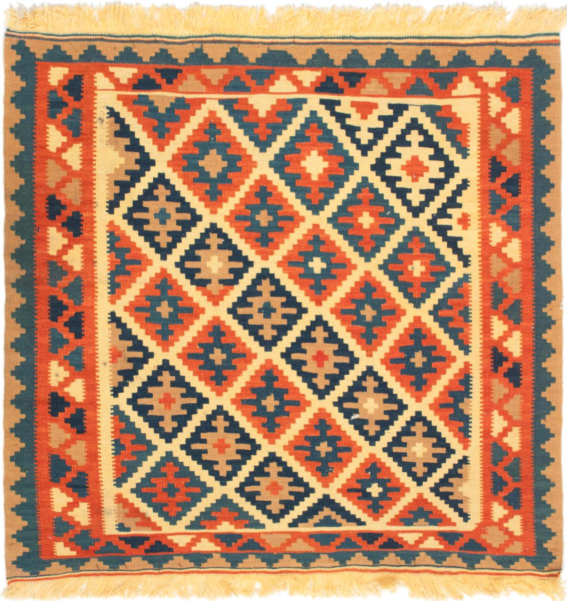 Tappeto persiano Kilim Fars 101x99 101x99, Tappeto persiano Tessuto a mano