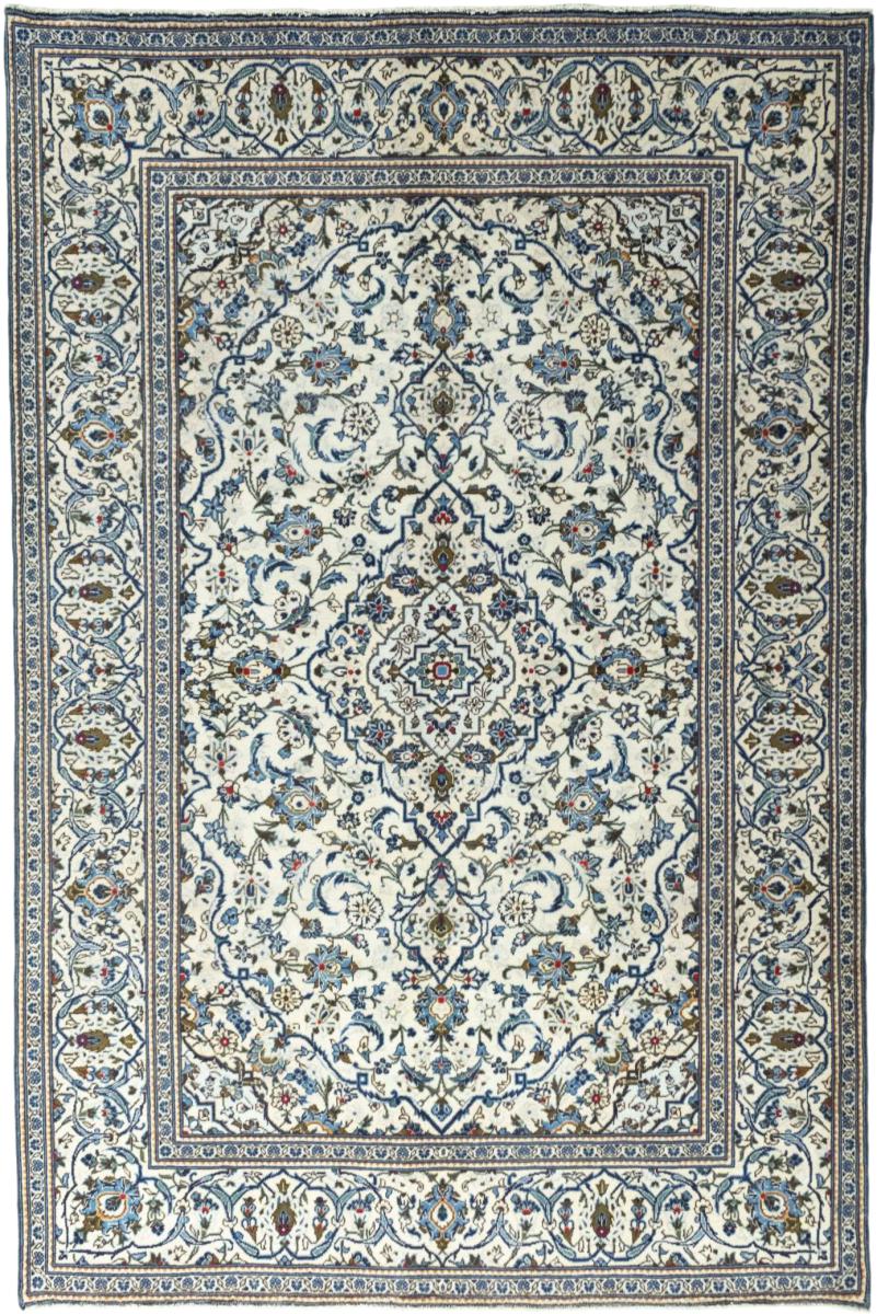 Tapis persan Kashan 9'11"x6'6" 9'11"x6'6", Tapis persan Noué à la main