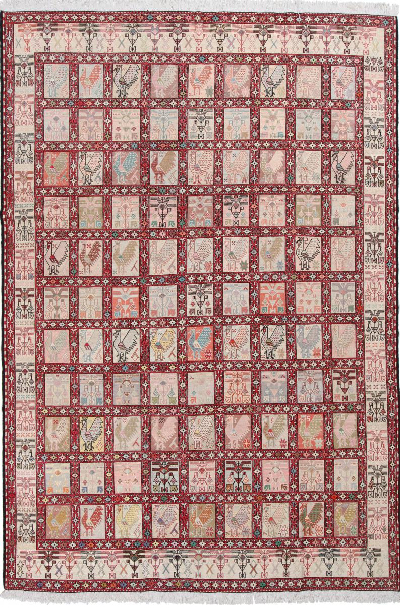 Persialainen matto Kelim Fars Silkki 287x196 287x196, Persialainen matto kudottu