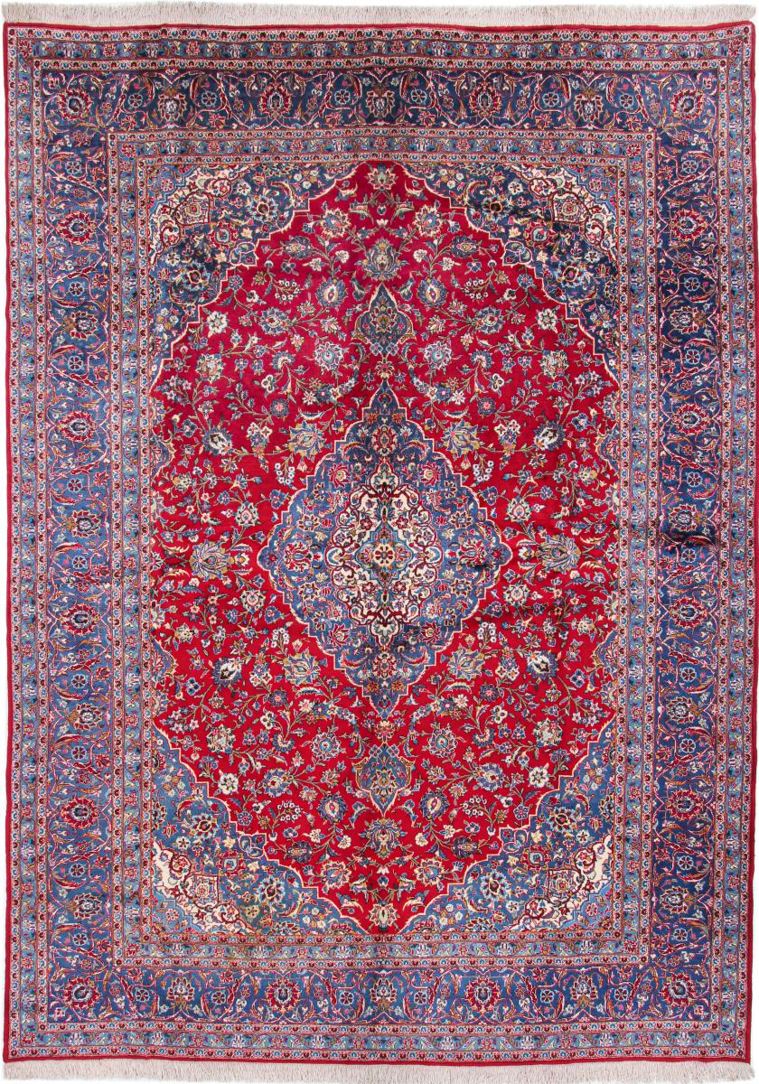 Persian Rug Keshan 13'6"x9'10" 13'6"x9'10", Persian Rug Knotted by hand