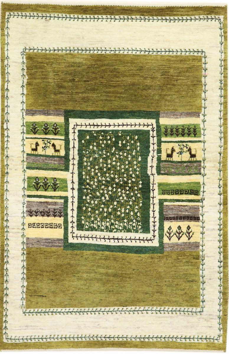  ペルシャ絨毯 ペルシャ ギャッベ ペルシャ ロリbaft Nature 4'11"x3'4" 4'11"x3'4",  ペルシャ絨毯 手織り