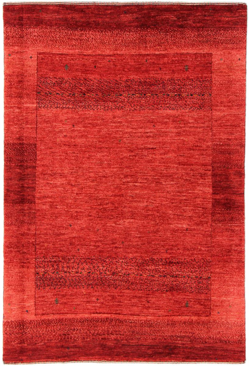 Persian Rug Persian Gabbeh Loribaft Nowbaft 4'10"x3'3" 4'10"x3'3", Persian Rug Knotted by hand
