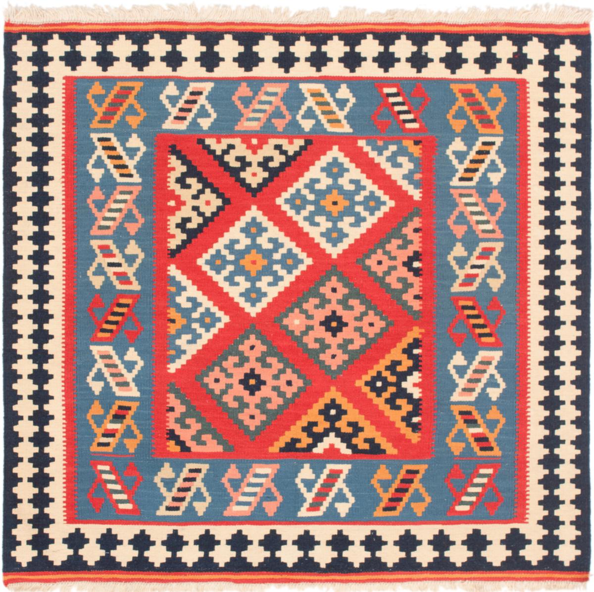 Tapete persa Kilim Fars 104x104 104x104, Tapete persa Tecido à mão