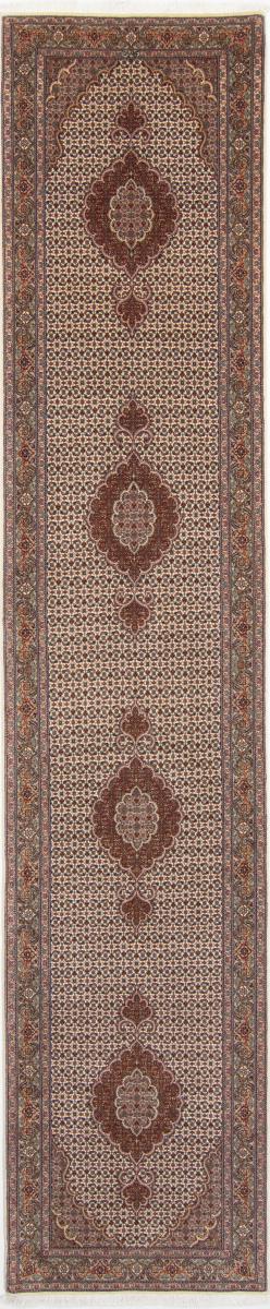 Persian Rug Tabriz 50Raj 13'4"x2'9" 13'4"x2'9", Persian Rug Knotted by hand