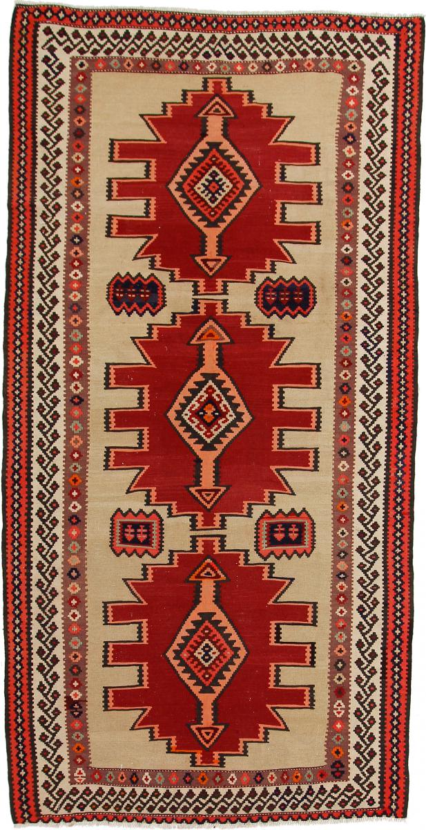 Persian Rug Kilim Fars Azerbaijan Antique 10'0"x5'1" 10'0"x5'1", Persian Rug Woven by hand