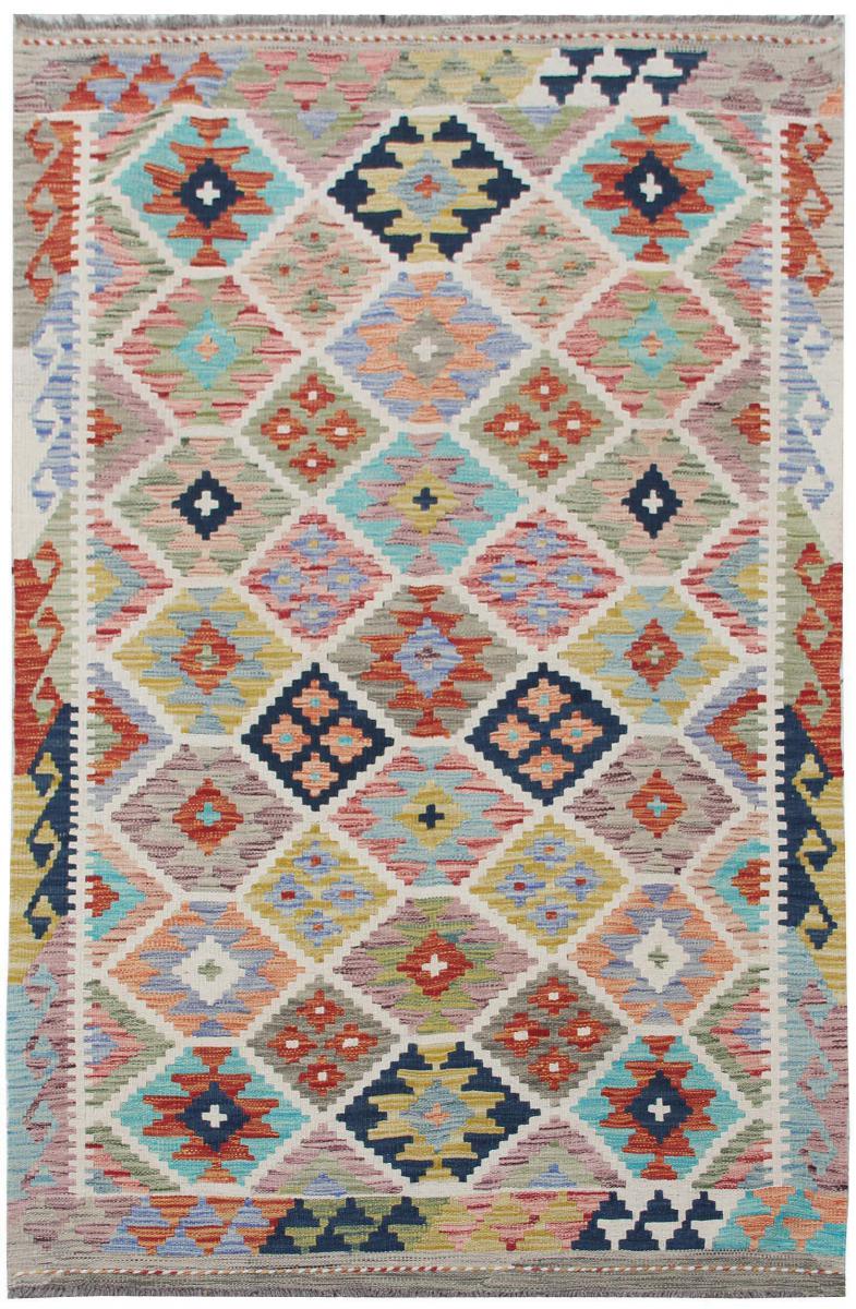 Afghan rug Kilim Afghan 6'0"x3'11" 6'0"x3'11", Persian Rug Woven by hand