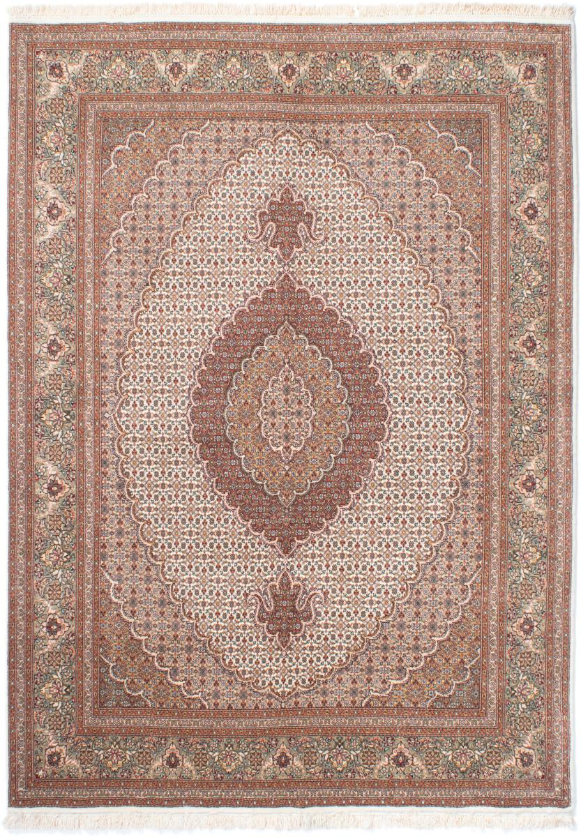 ペルシャ絨毯 タブリーズ 50Raj 6'11"x5'0" 6'11"x5'0",  ペルシャ絨毯 手織り