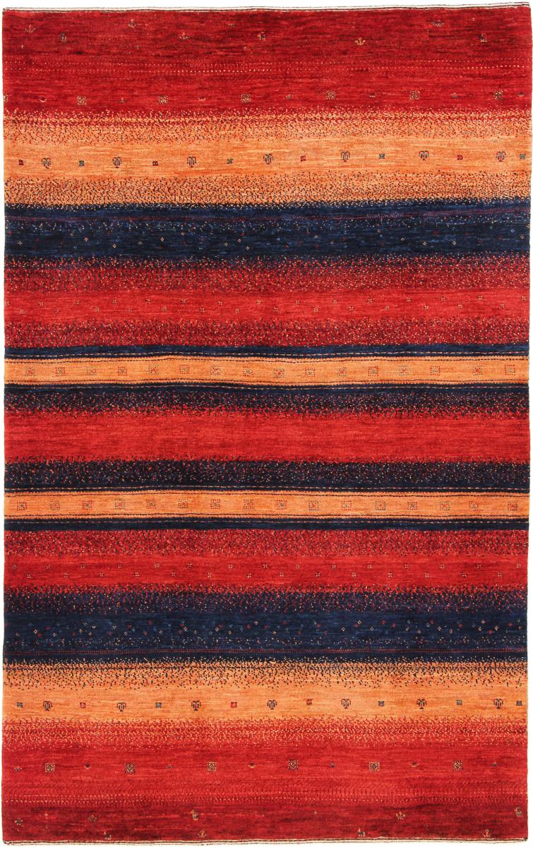 Tapis persan Persan Gabbeh Loribaft Atash 182x117 182x117, Tapis persan Noué à la main