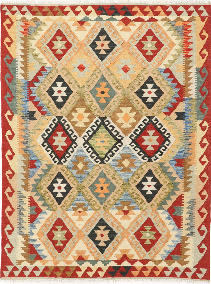 Afghansk tæppe Kelim Afghan 174x131 174x131, Persisk tæppe Håndvævet