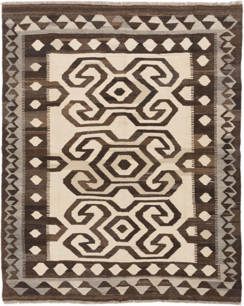 Afghan rug Kilim Afghan Heritage 6'1"x5'0" 6'1"x5'0", Persian Rug Woven by hand