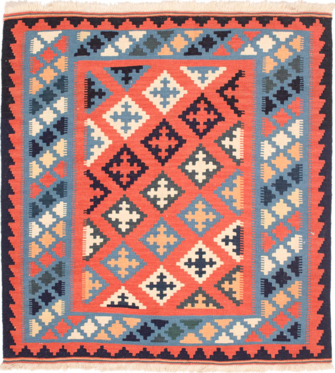  ペルシャ絨毯 キリム Fars 109x101 109x101,  ペルシャ絨毯 手織り
