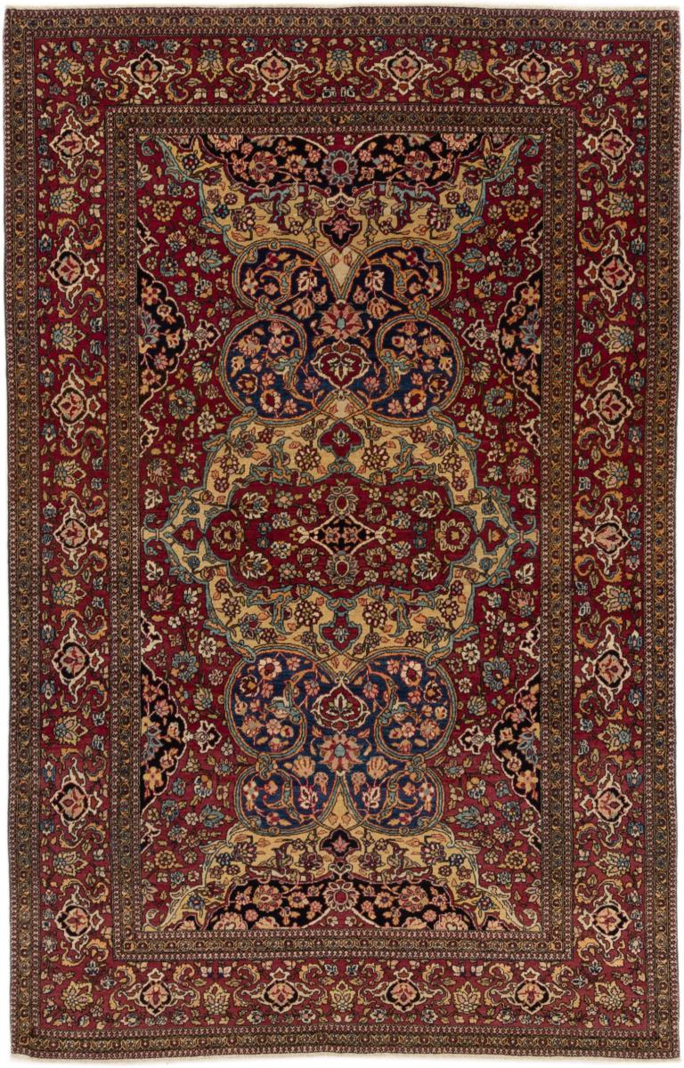 Tapete persa Isfahan Antigo 217x140 217x140, Tapete persa Atado à mão