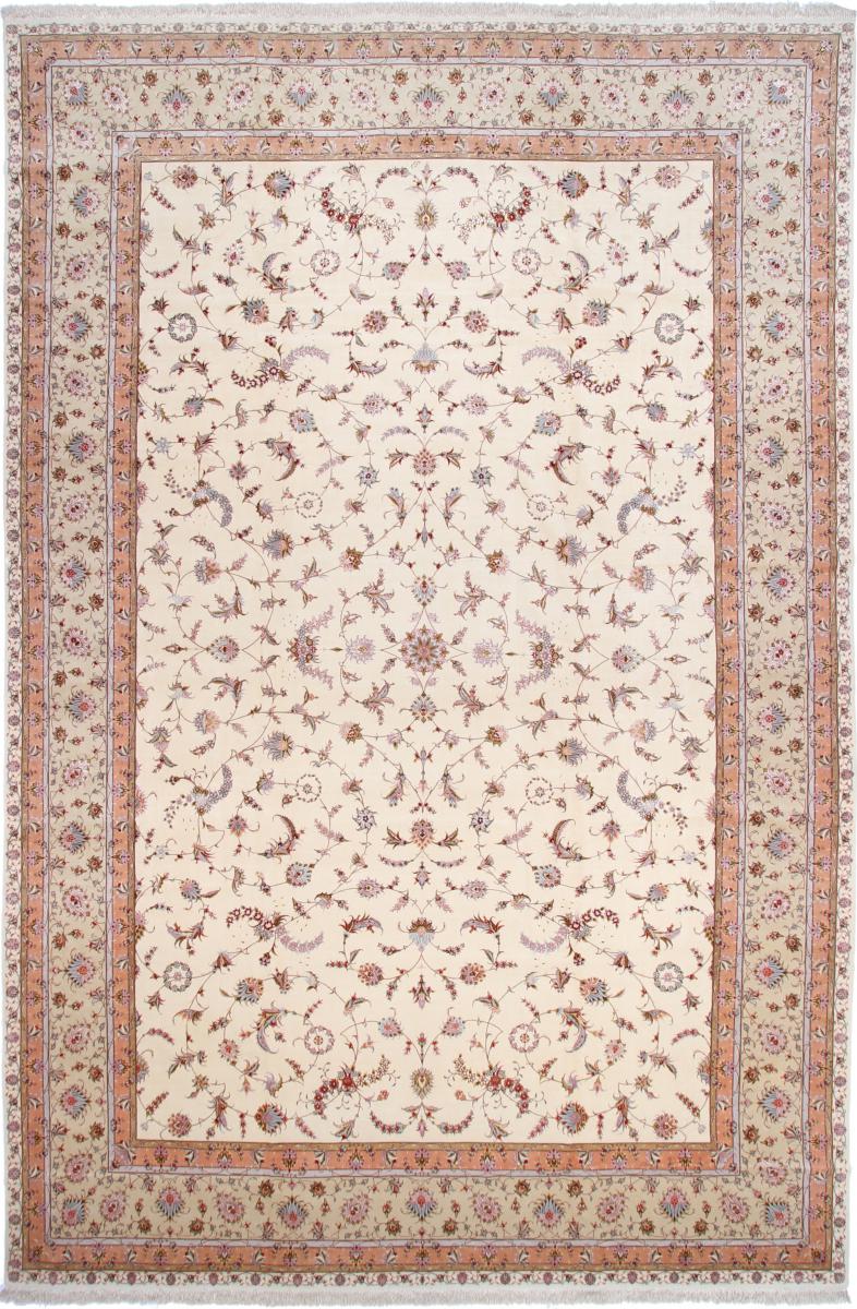 Persian Rug Tabriz 60Raj Silk Warp 19'7"x13'0" 19'7"x13'0", Persian Rug Knotted by hand
