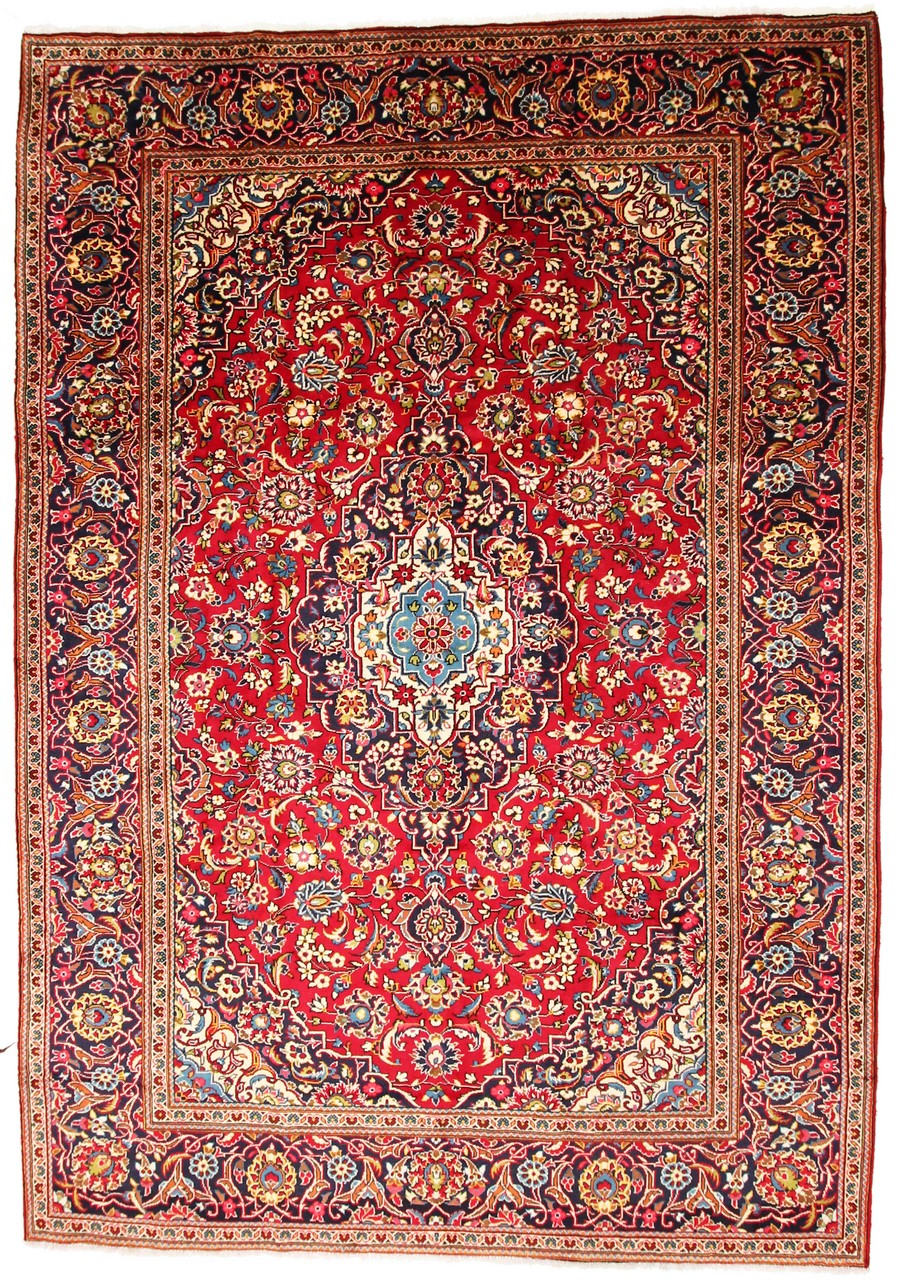 Persian Rug Keshan 345x260 345x260, Persian Rug Knotted by hand